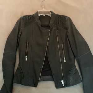 Maje real leather jacket.